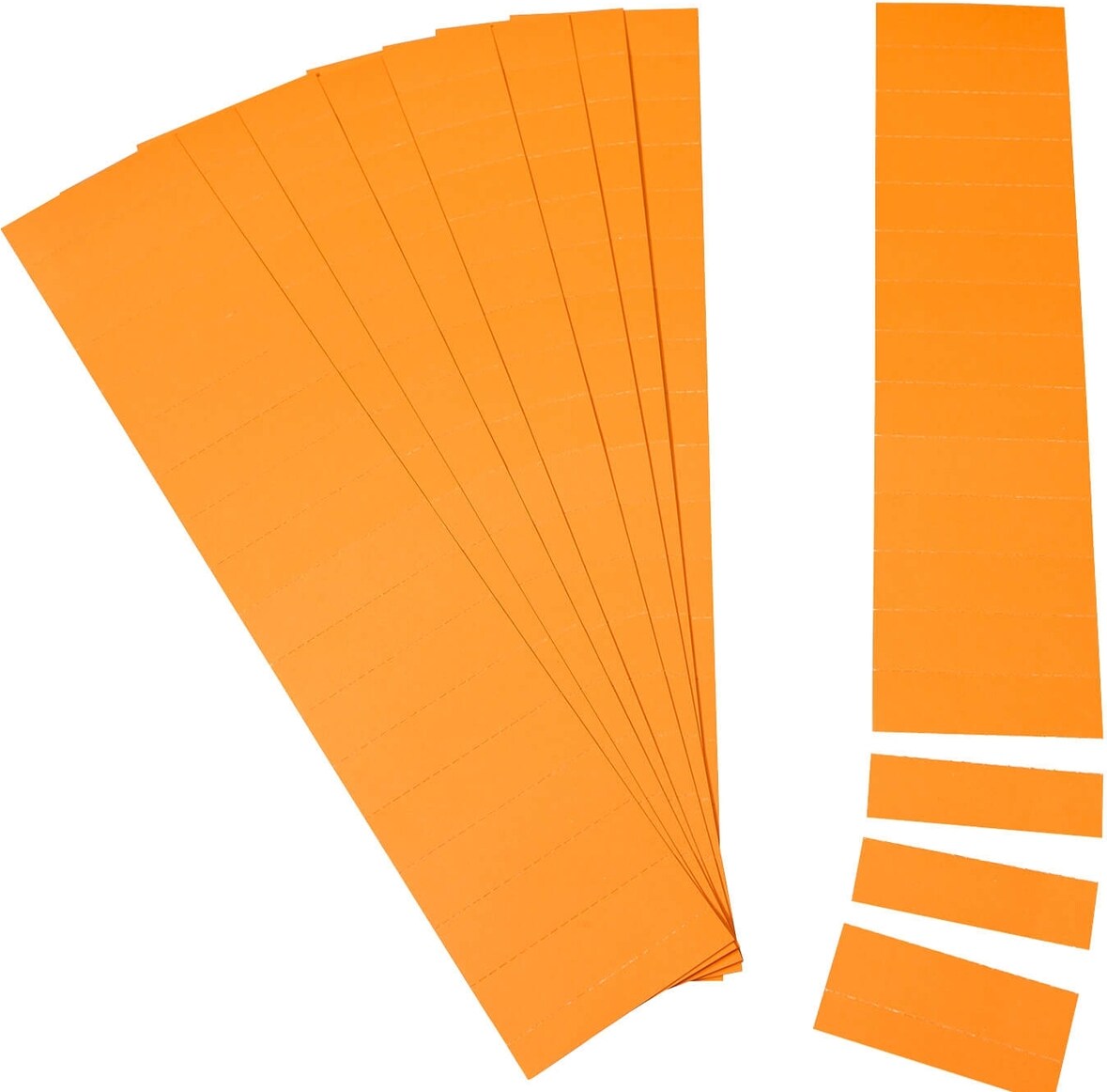 Einsteckkarten für 9,5mm Einsteckschiene 60x7,5mm VE=420 Stück orange