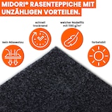 thumbnail of Rasenteppich 200 x 100 cm Schwarz mit Noppen Kunstrasen Teppich Balkon Terrasse Outdoor