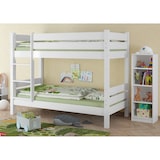 thumbnail of Etagenbett für Erwachsene weiß 100x200 Stockbett teilbar mit Rollrost Matratzen 60.16-10WT100M