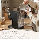thumbnail of Cafetera Espresso 20 Bares Compatible Cápsulas Nespresso y Café Molido Espumador Leche, Briebe, Nordic, EC1180BLK, Negro
