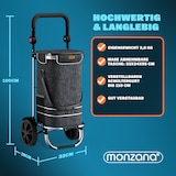 thumbnail of Monzana Einkaufstrolley bis 50kg klappbar 600D Oxford 56 L