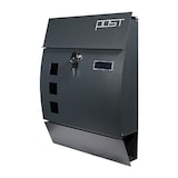 thumbnail of Briefkasten Wandbriefkasten Postkasten Postfach inkl. Zeitungsrolle Anthrazit U3