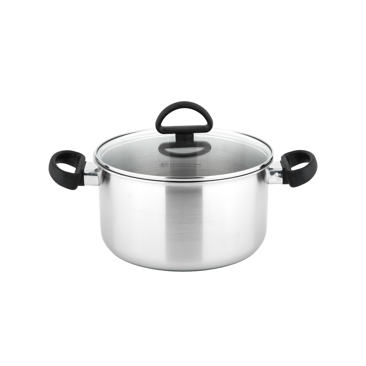 Carl Schmidt Sohn, PREMIUM 24cm Topf 5L mit Glasdeckel