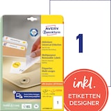thumbnail of Avery Zweckform L4735REV-25 Universal-Etiketten, ablösbar, A4, 210 x 297 mm, 30 Bogen/30 Etiketten, weiß