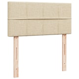 thumbnail of vidaXL Boxspringbett mit Matratze Creme 100x200 cm Stoff