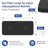 thumbnail of VIOKS Schwammfilter 2er Set Filter passend wie Candy 40006731 für Trockner