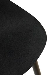 thumbnail of CHEFGASTRO 4er-Set Esszimmerstuhl ASPEN Stoff HxBxT 88x44x54cm Schwarz Küchenstuhl