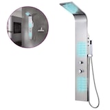 thumbnail of vidaXL Douchepaneel gebogen roestvrij staal