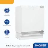 thumbnail of Exquisit Unterbau Gefrierschrank UGS105-FE-010E | Nutzinhalt: 101 L | Alarm-Funktion | 4-Sterne-Gefrieren | Festtürmontage | Unterbaugerät