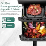 thumbnail of Emerio Dual-Zone Heißluftfritteuse 2500 W – 3,5 L + 6,5 L – Digital – Sync Finish – Cool Touch – Timer – AF-133542