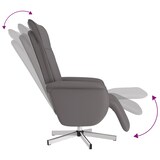 thumbnail of vidaXL Massagesessel mit Fußteil Grau Kunstleder