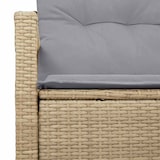thumbnail of vidaXL Gartensofa mit Kissen Beige 120 x 62 x 69cm Poly-Rattan