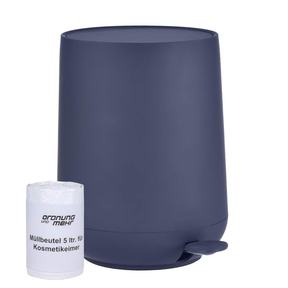Zone Denmark Nova Pedaleimer Mülleimer Kosmetikeimer Badeimer Treteimer 5 Liter royal blau inkl 1 Rolle Beutel 330190-S01