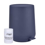 thumbnail of Zone Denmark Nova Pedaleimer Mülleimer Kosmetikeimer Badeimer Treteimer 5 Liter royal blau inkl 1 Rolle Beutel 330190-S01