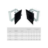 thumbnail of Griglia di ventilazione per camino 17x49 nera con tapparelle avvolgibili