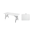 thumbnail of METRO PROFESSIONAL Table de banquet pliante, acier/plastique, 183 x 75 cm, blanc