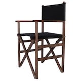 thumbnail of WellHome - Sillón director estructura nogal con lona negra 51x46x86 cm
