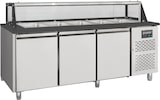 thumbnail of vaiotec Salattheke, 3-fach mit Türen, Glasaufbau, für 5x GN 1/1 "schwarz", 2000 x 800 mm