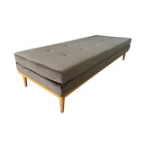 thumbnail of SalesFever Daybed | met hoofd- en neksteun | Fluweel | B 180 x D 75 x H 42 cm | Grijs