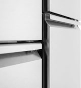 thumbnail of Romux® Pizzatisch 1 Tür und 4 Schubladen 140x70 cm mit Arbeitsfläche aus Granit mit Umluftkühlung | Pizzakühltisch aus Edelstahl