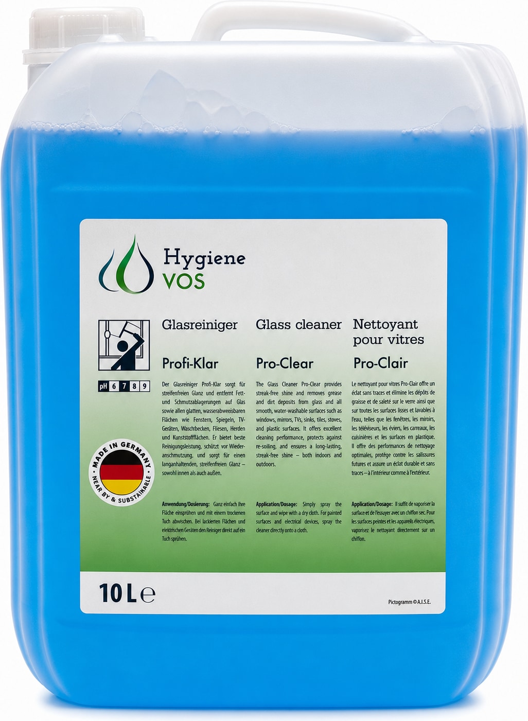 Hygiene Vos - Profi-Klar Glasreiniger (10L)