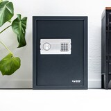 thumbnail of HMF Tresor mit Zahlenschloss für 15 Zoll Laptops und DIN A3 Dokumente, 45 x 25 x 36,5 cm, Anthrazit