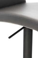 thumbnail of CHEFGASTRO 2er Set Barhocker CANNES Kunstleder Schwarz HxBxT 93x40x49cm Kunstleder Grau Barstuhl
