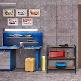 thumbnail of Relaxdays Schwerlastregal, 5 Ebenen, HBT: 180 x 100 x 40 cm, bis 500 kg, Stahl, Lagerregal für Keller & Garage, schwarz