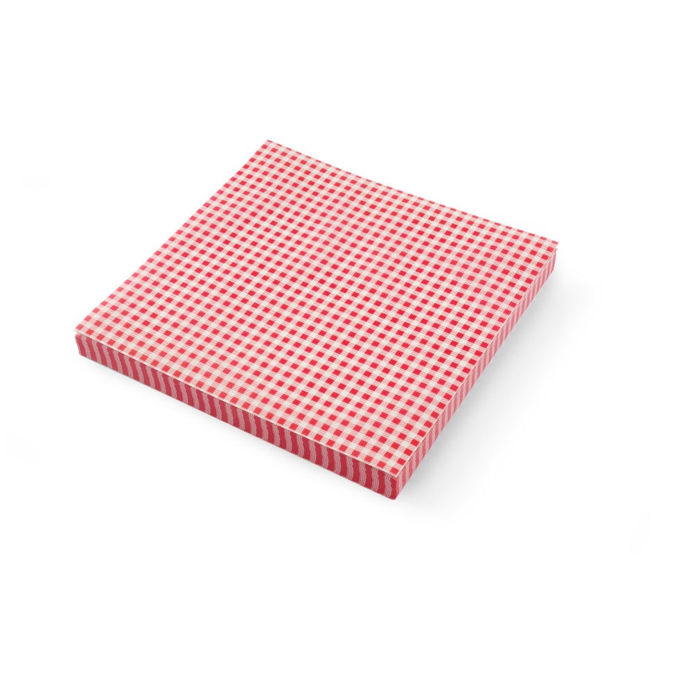 Papel sulfurizado - 500 piezas, HENDI, modelo de cuadros, 500 uds., 306x305mm