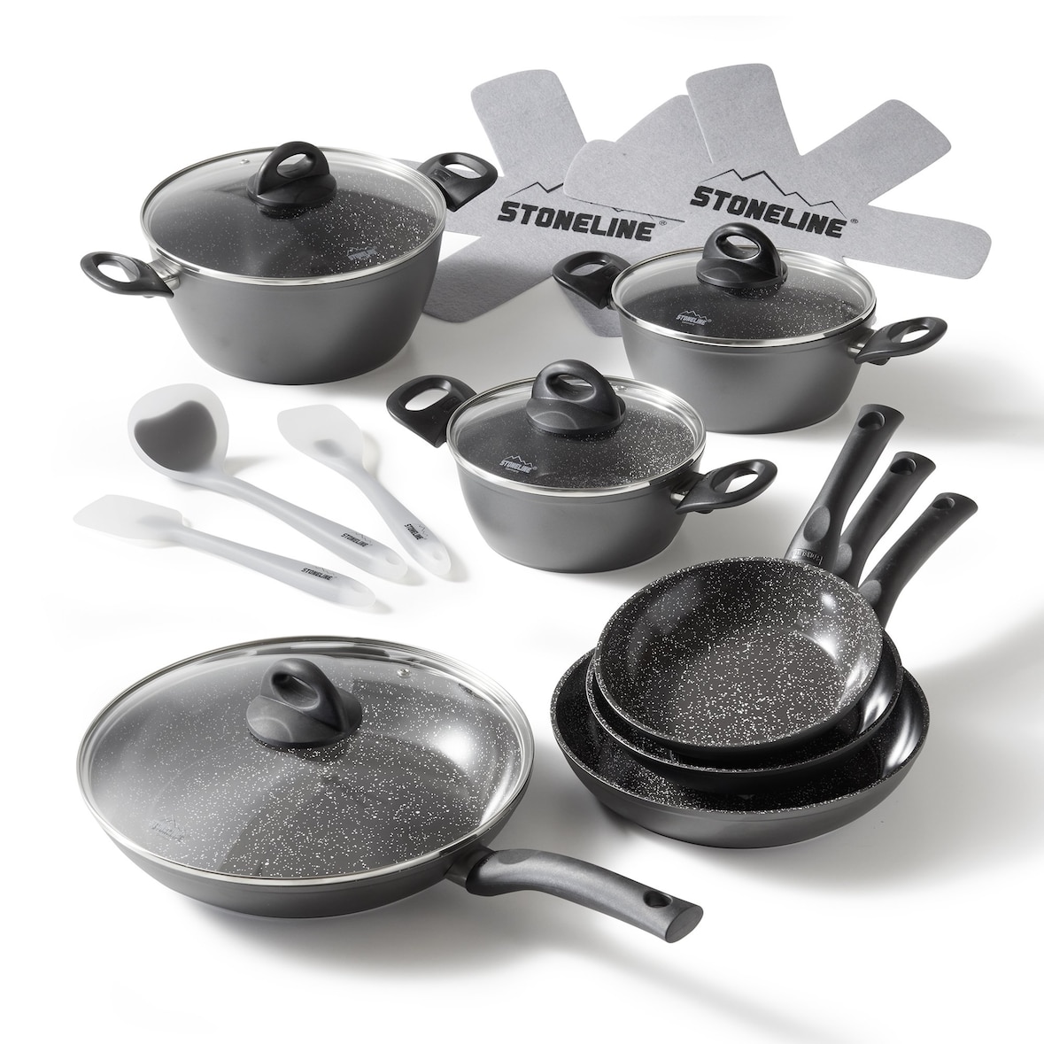 STONELINE® CERAMIC 16-tlg. Kochgeschirr-Set
