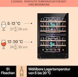 thumbnail of Klarstein Vinovilla 50 Duo Zweizonen-Weinkühlschrank 153l 51 Fl. 3-Farben Glastür Schwarz