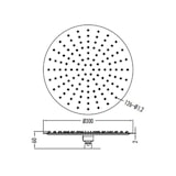 thumbnail of Aloni Regendusche Kopfbrause rund Schwarz matt Ø 30 cm