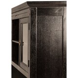 thumbnail of SIT Möbel Buffet-Aufsatz | 2 Glastüren, 2 offene Fächer | Akazie massiv | antikfinish | B 148 x T 34 x H 110 cm | 09833-30 | Serie SAMBA