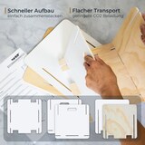 thumbnail of HMF Aufbewahrungsbox aus Holz zum Zusammenstecken, 2er Set, passend für Kallax, 32 x 32 x 32 cm, Weiß