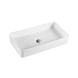 thumbnail of Lavabo Sobre Encimera Cerámico Blanco Brillo| Lavamanos Baño para Encimera Rectangular | 51cm x 35cm | Blanco Brillo