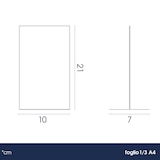 thumbnail of Danieli Store | Expositor metacrilato de doble cara tamaño 1/3 A4 con base en T | Expositores de Mesa para Menús, Publicidad (10 Unidades)