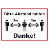 thumbnail of Bitte 2m Abstand halten Schild A5 (148x210mm)