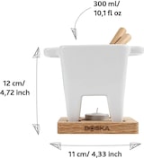 thumbnail of Boska Tapas Fondue Bianco - Kleines Fondueset - Für Käsefondue und Warme Saucen - Fondueset - Mit teelicht - Für 1 bis 2 personen - 300 ml