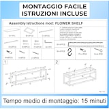 thumbnail of FLOWERS estante suspendido Techo 115 cm MARRON con cadenas para flores jardín vertical portabotellas vidrio bar cocina de Yelloo