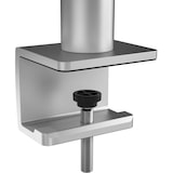 thumbnail of Supporto per monitor con braccio argento metallico 8 kg morsetto da tavolo