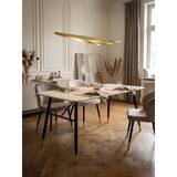 thumbnail of Esszimmertisch 200x90x76 cm Esstisch Weiß in Marmor-Optik Modern, Küchentisch Groß, Speisetisch Rechteckig, Tisch Esszimmer mit
