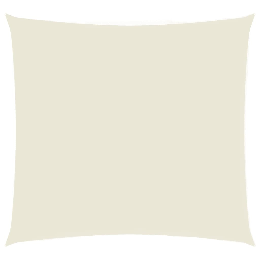 vidaXL Zonnescherm vierkant 5x5 m oxford stof crèmekleurig