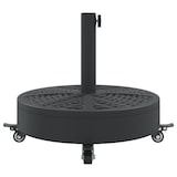 thumbnail of vidaXL Parasolvoet met wielen voor stok van Ø38 / 48 mm 27 kg rond