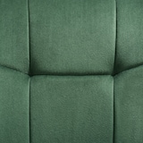 thumbnail of tectake Chaise rembourrée en velours matelassé avec dossier continu vert foncé - 405723