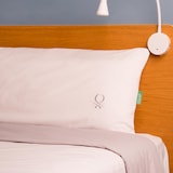 thumbnail of Benetton - Conjunto de Cama 2 Peças (Capa de Edredão 155X220Cm + Fronha 80X80Cm) 200Tc 100% Algodão Branco e Cinzento P&B