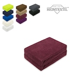 thumbnail of Doppelpack Marke Frottee Spannbettlaken Bordeaux 140  x 200 cm