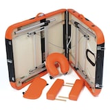 thumbnail of Table de massage pliante en aluminium avec têtière et trou visage
