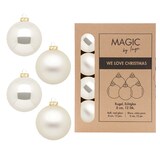 thumbnail of 12 Weihnachtskugeln 8cm Glas Christbaumkugeln Weihnachtsbaumkugeln champagner