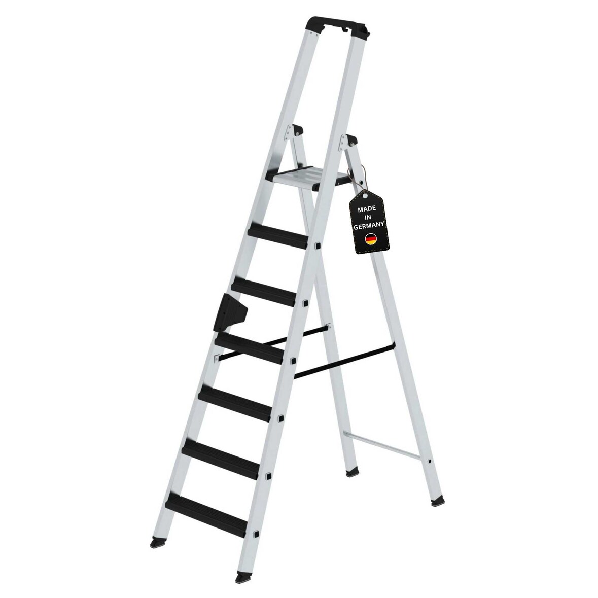 PROREGAL Stufen-Stehleiter einseitig begehbar mit clip-step relax 7 Stufen