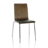 thumbnail of Sedia da conferenza / Sedia per visitatori PERIA nero / noce hjh OFFICE